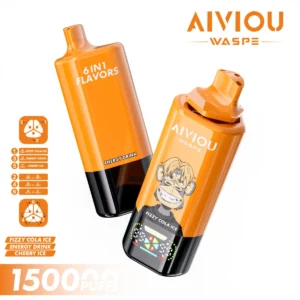 150k Vape Waspe Aiviou 150000 6 en 1 - Fizzy Cola Ice & Energy Drink & Cherry Ice