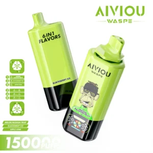 150k Vape Waspe Aiviou 150000 6 in 1 - Melon Passion Fruit & Blackberry Ice & Apple Kiwi