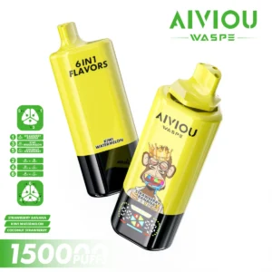 150k Vape Waspe Aiviou 150000 6 en 1 - Fraise Banane & Kiwi Pastèque & Coco Fraise