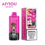 150k Vape Waspe Aiviou 150000 6 in 1 - Fraise Pastèque Bubblegum & Sour Mango Ice & Fraise Raisin Ice (2)