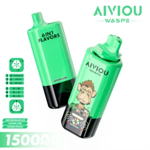 150k Vape Waspe Aiviou 150000 6 en 1 - Watermelon Ice & Lemon Lime & Lemon Peach
