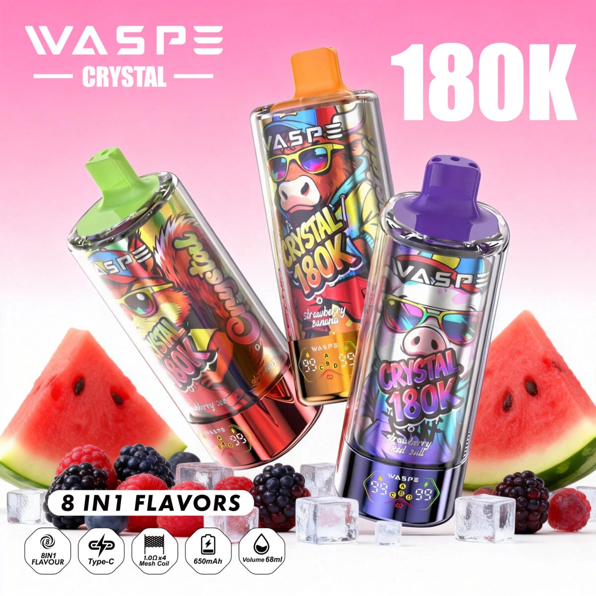 180k Vape Waspe Crystal 180K 8 in 1 (2)