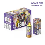 180k Vape Waspe Crystal 180K 8 in 1 - BLUE RAZZLEMONADE & CHERRY LEMON & BLUEBERRY ICE & WATERMELON PEACH (3)