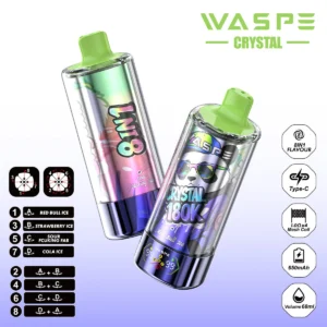 180k Vape Waspe Crystal 180K 8 in 1 - RED BULL ICE & STRAWBERRY ICE&SOUR FCUKING FAB & COLA ICE (3)