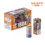 180k Vape Waspe Crystal 180K 8 in 1 - STRAWBERRY RASPBERRY CHERRY&STRAWBERRY WATERMELON & KIWI WATERMELON & LEMON LIME