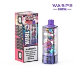 180k Vape Waspe Crystal 180K 8 in 1 - STRAWBERRY RED BULL & CHERRY COLA& CHERRY LEMON & TROPICAL FRUIT (2)
