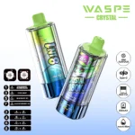 180k Vape Waspe Crystal 180K 8 in 1 - FRAGOLA E MENTA FRESCA E GHIACCIO DI RAZZ BLU E GHIACCIO DI BLACKCURRANT (3)
