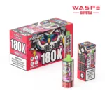 180k Waspe Crystal 180K 8 in 1 - WATERMELON ICE & LEMON LIME & SOUR MANGO ICE & KIWI MELON ICE
