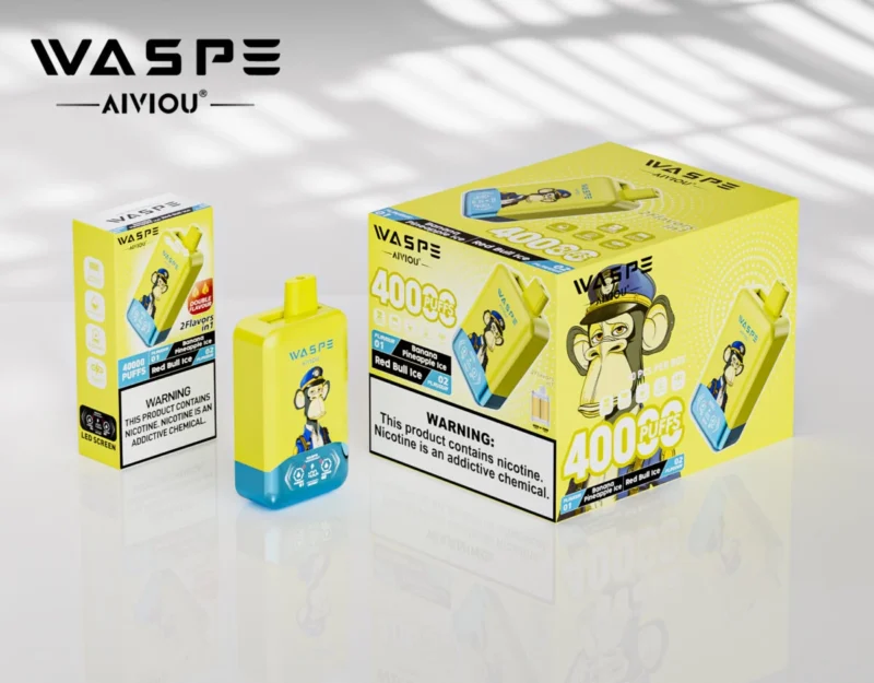 40k Vape Waspe Aiviou 40000 - Banana Pineapple Ice & Red Bull Ice (2)