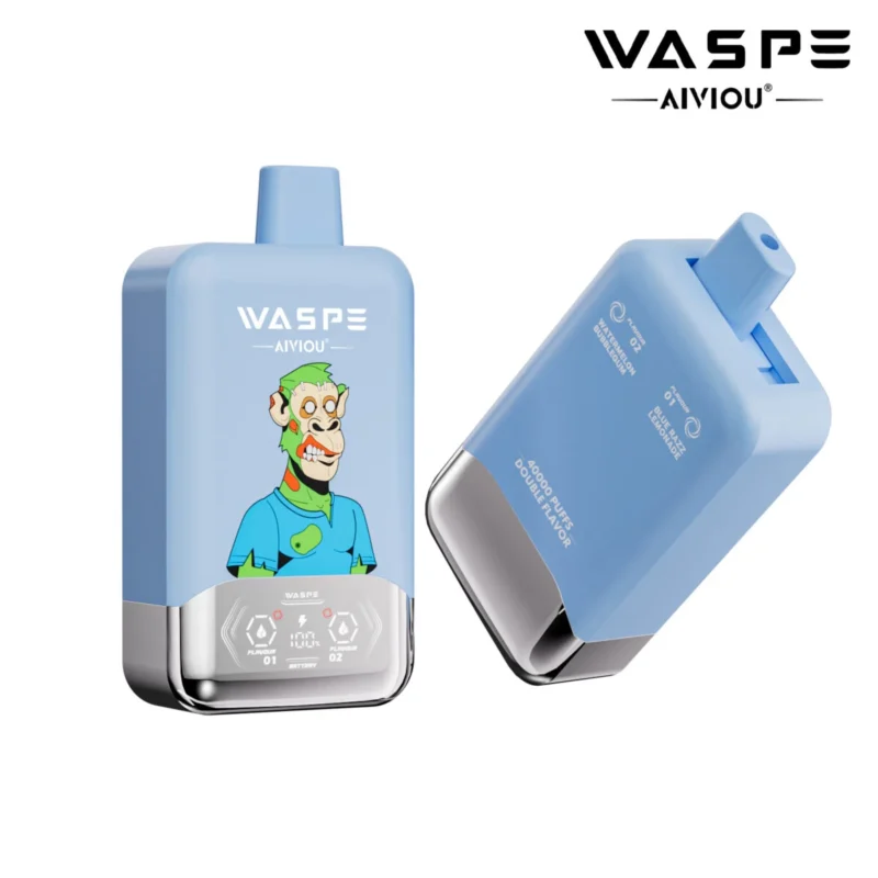 40k Vape Waspe Aiviou 40000 - Limonade bleue et bubble-gum à la pastèque (4)