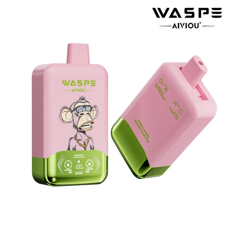 40k Vape Waspe Aiviou 40000 - Fizzy Cherry Ice & Blueberry Cotton Candy (3)