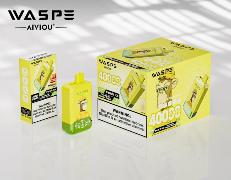 40k Vape Waspe Aiviou 40000 – Pfirsich-Eis & Ananas-Mango-Pfirsich (2)
