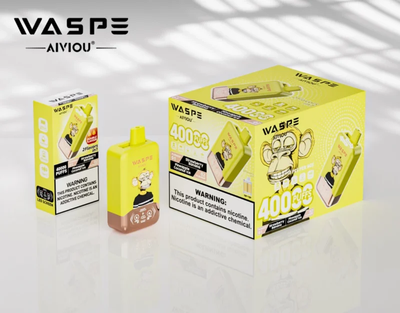 40k Vape Waspe Aiviou 40000 - Aardbei-Banaan & Ananas-Kokosijs (4)