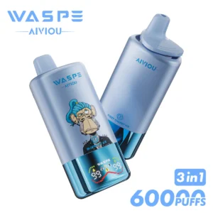 60k Vape Waspe Aiviou 60000 - Blueberry Ice & Black Dragon Ice & Fizzy Cherry Ice (2)