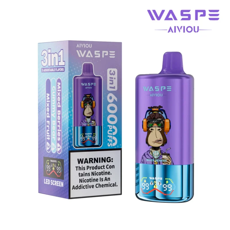 60k Vape Waspe Aiviou 60000 - Gemischte Beeren & Gummibärchen & Gemischte Früchte (2)