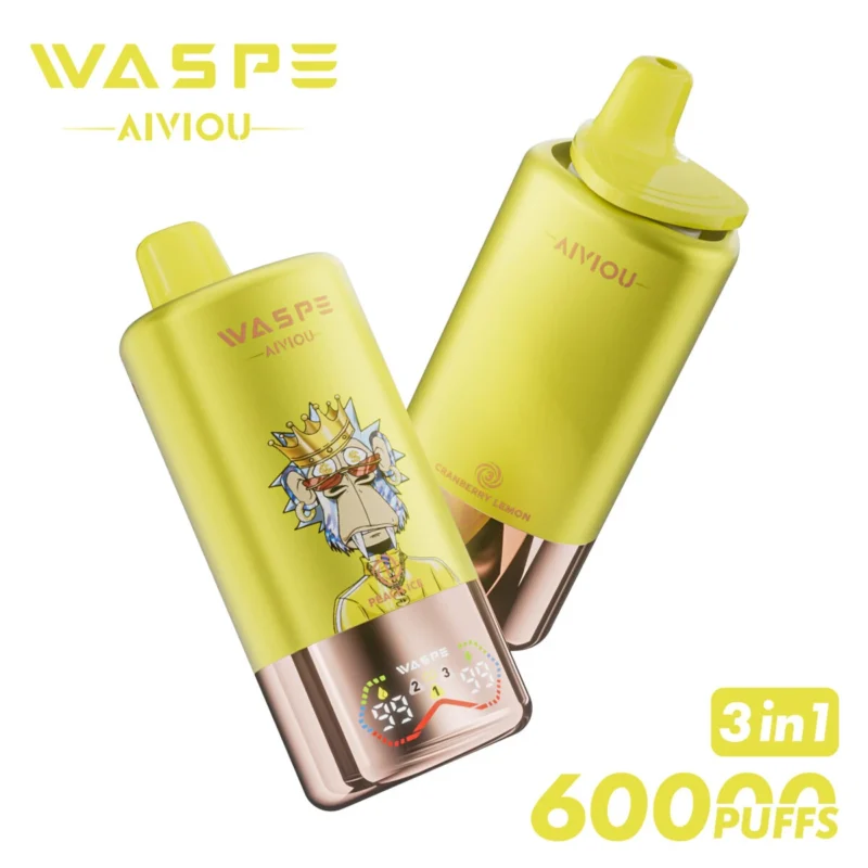 60k Vape Waspe Aiviou 60000 - Pfirsich Eis & Ananas Mango Pfirsich & Cranberry Zitrone (3)