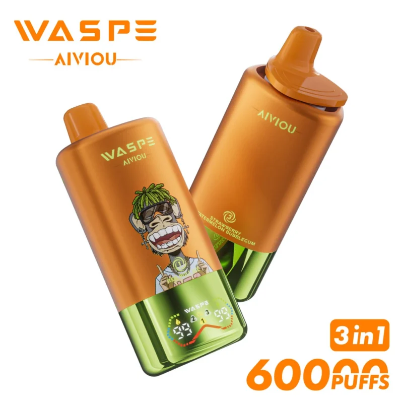 60k Vape Waspe Aiviou 60000 - Red Bull Ice & Strawberry Mango & Strawberry Watermelon Bubblegum (2) 60k Vape Waspe Aiviou 60000 - Red Bull Ice & Strawberry Mango & Strawberry Watermelon Bubblegum (2)