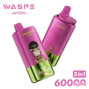60k Vape Waspe Aiviou 60000 - Erdbeer-Wassermelone & Erdbeer-Himbeer-Bonbon & Trauben-Eis (3)