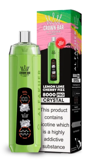 AL Fakher 8000 Crystal - LEMON LIME CHERRY FIZZ