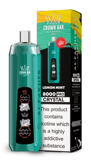 AL Fakher 8000 Crystal - LEMON MINT