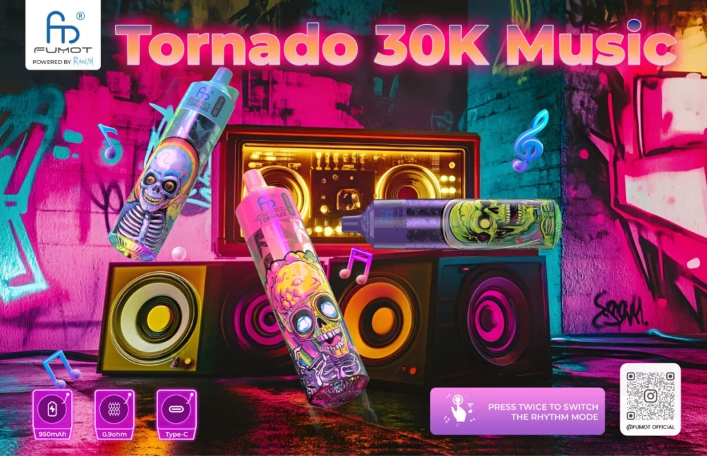 Fumot Tornado 30k Music Einweg-Vape-Gerät – Details