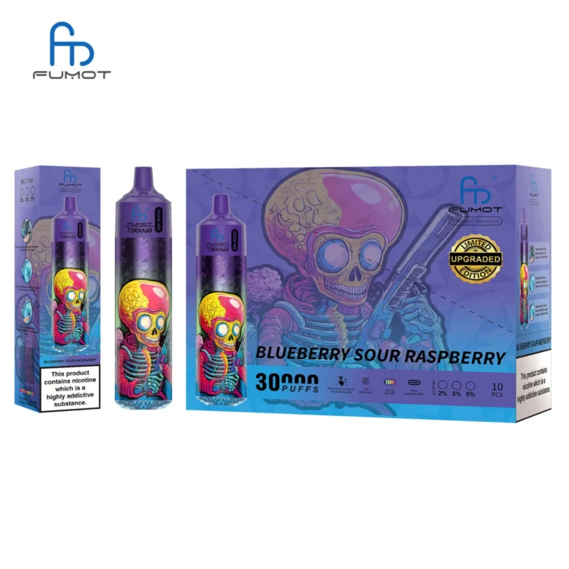 Fumot Tornado 30k Music - Blueberry Sour Raspberry (2)