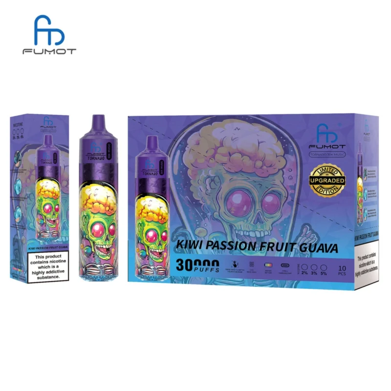 Fumot Tornado 30k Musik - Kiwi Passionsfrucht Guave (2)