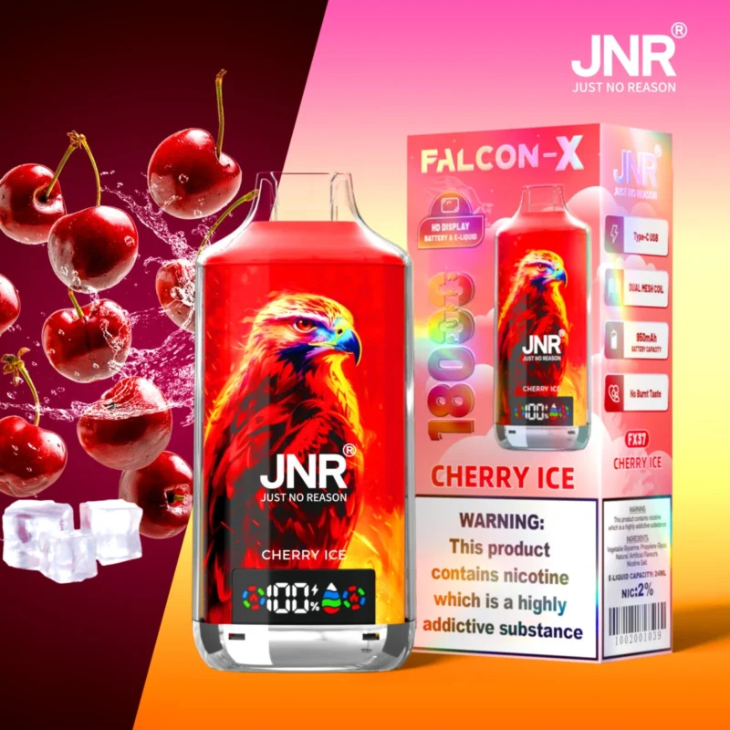 JNR Falcon X 18000 Cherry Ice JNR Falcon X 18000 Ciliegia Ghiaccio