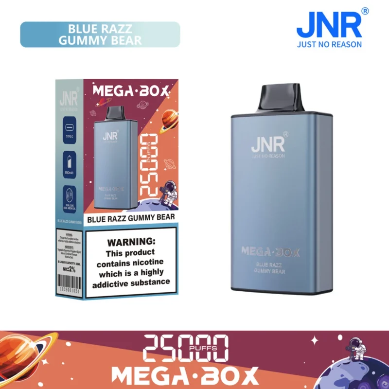 JNR Mega box 25000 - BLUE RAZZ GUMMY BEAR