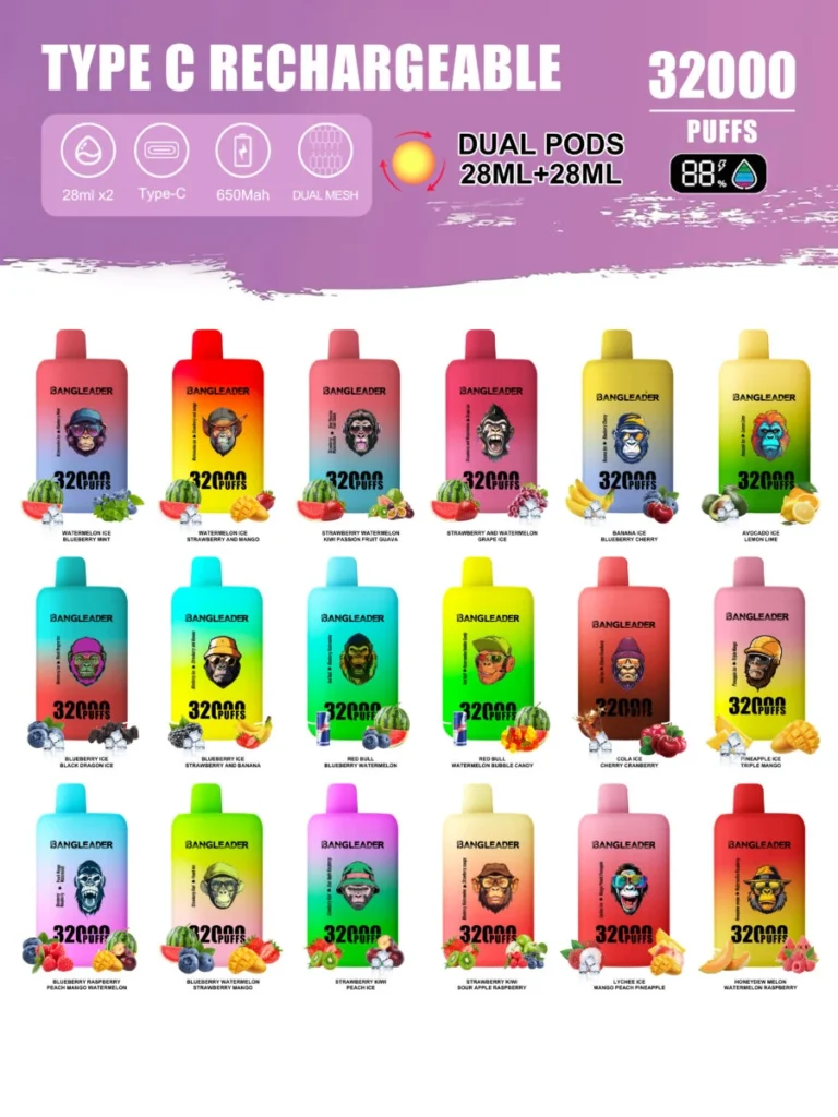 Puff 32k Bang Leader 32K Elenco dei gusti per vaporizzatori (3)