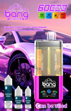 パフ 60K バング 60000 リフィル ベイプ - ミックスフルーツ & トリプルベリー