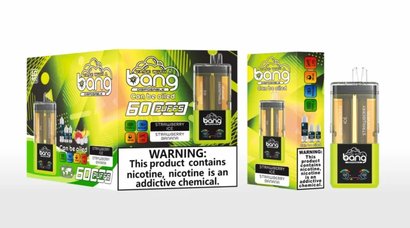 Vapeur rechargeable Puff 60k Bang 60000 - Strawberry Ice & Strawberry Banana (2)