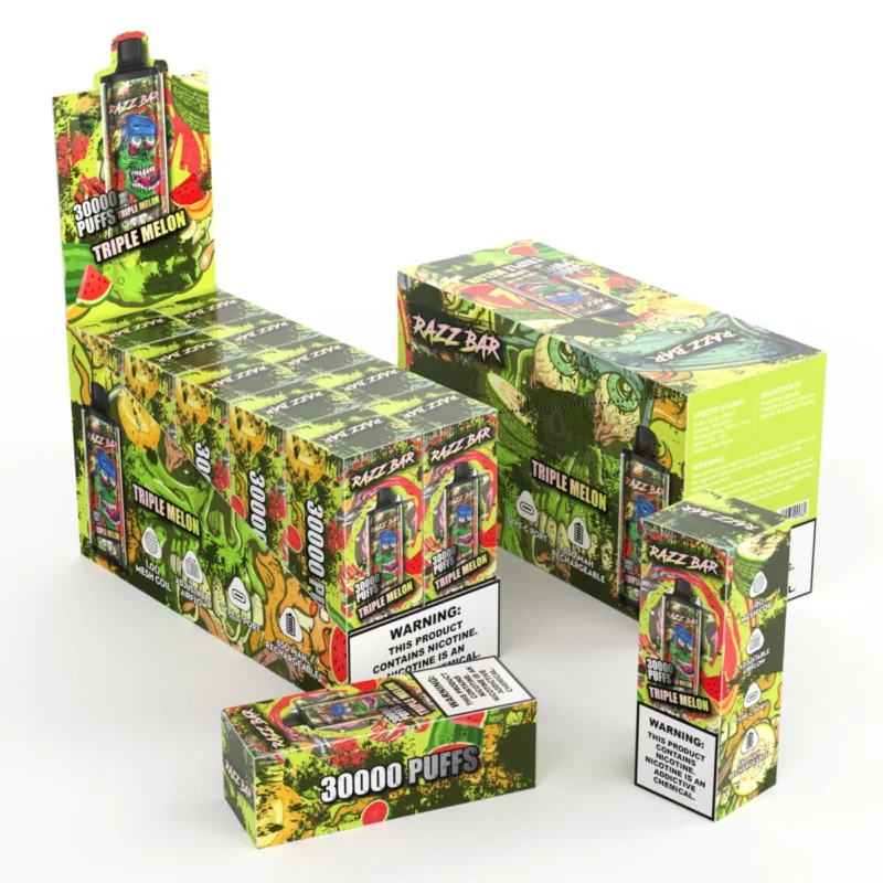 Razz Bar 30000 30k Puffs - Dreifache Melone (3)