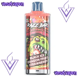 Razz Bar 60000 60k caladas - Negro hielo Fruta del dragón Fresa