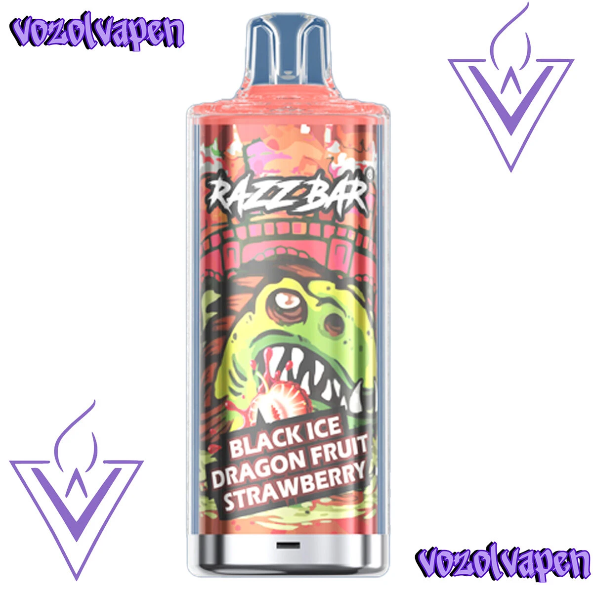 Schwarzes Eis Drachenfrucht-Erdbeere