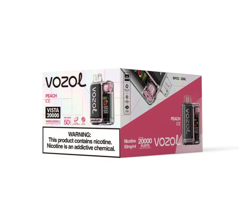 VOZOL Vista 20000 Puffs - Melocotón Hielo Medio Paquete