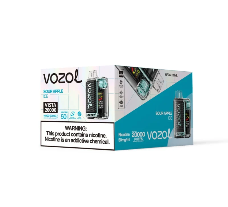 VOZOL Vista 20000 Bignè - Confezione di ghiaccio alla mela acida