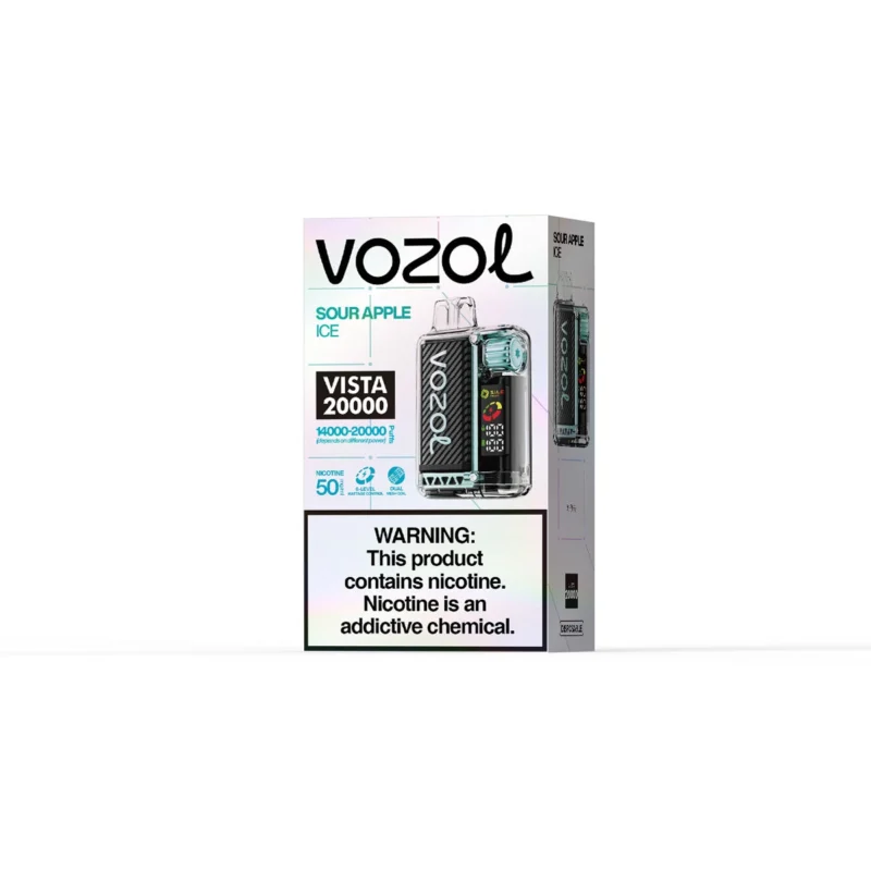VOZOL Vista 20000 Puffs - Mela Acida Ghiacciata Confezione Piccola