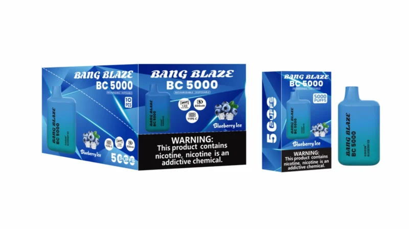 puff 5k Bang Blaze BC5000 E Cigarette Vape - Blueberry Ice (2)