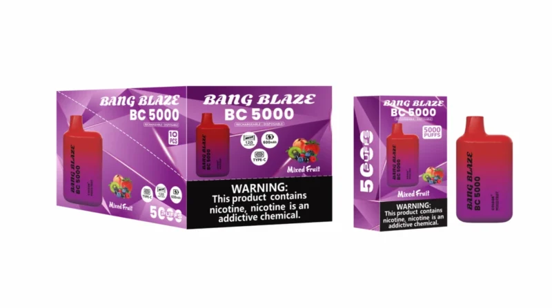 puff 5k Bang Blaze BC5000 E Cigarette Vape - Fruits mélangés (2)