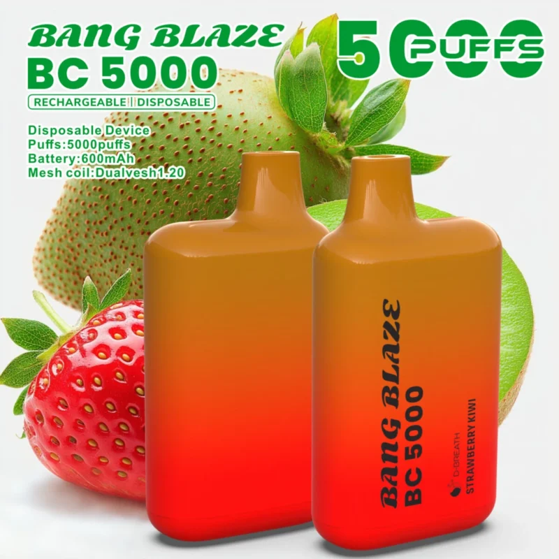 puff 5k Bang Blaze BC5000 E-sigaret Vape - Aardbei Kiwi