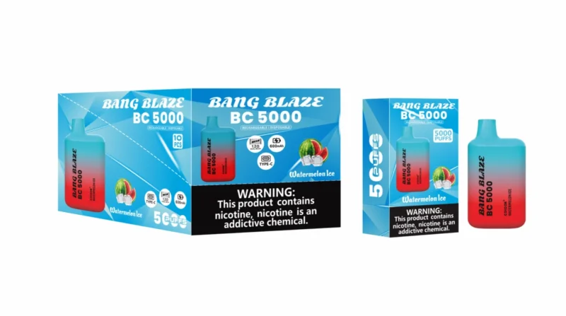 puff 5k Bang Blaze BC5000 E Cigarette Vape - Watermelon Ice (2)