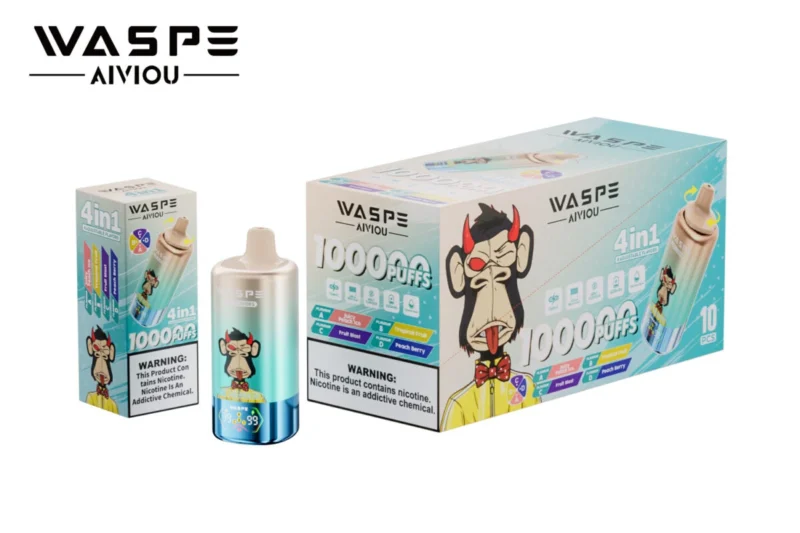 waspe 100k - Melocotón jugoso + Fruta tropical + Explosión de fruta + Melocotón y bayas (3)