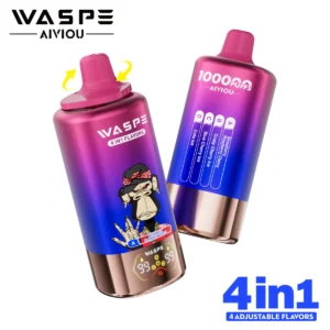 waspe 100k - Fresa, frambuesa, cereza + Crazy Cherry lce + Blue Cherry lce + Cola lce