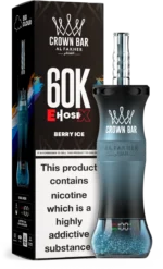 Al Fakher Crown Bar E Schlauch X 60000 60k Puffs Einweg Vape Shisha Hookah EU Großhandel - BERRY ICE