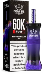 Al Fakher Crown Bar E Schlauch X 60000 60k Puffs Einweg Vape Shisha Hookah EU Großhandel - BLACKCURRANT ICE
