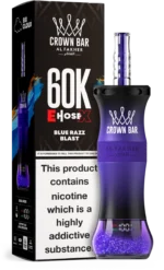 Al Fakher Crown Bar E Schlauch X 60000 60k Puffs Einweg Vape Shisha Hookah EU Großhandel - BLUE RAZZ BLAST