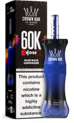 Al Fakher Crown Bar E Schlauch X 60000 60k Puffs Einweg Vape Shisha Hookah EU Großhandel - BLUE RAZZ LEMONADE