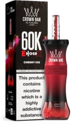 Al Fakher Crown Bar E Schlauch X 60000 60k Puffs Einweg Vape Shisha Hookah EU Großhandel - CHERRY ICE