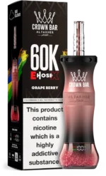 Al Fakher Crown Bar E Schlauch X 60000 60k Puffs Einweg Vape Shisha Hookah EU Großhandel - GRAPE BERRY